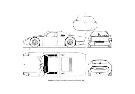 Download drawing Porsche 904 GT Coupe 1960 in ai pdf png svg